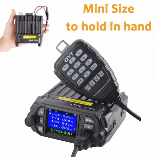 QYT KT-8900D 25W Vehicle Mounted Two Way Radio Mini Mobile Radio