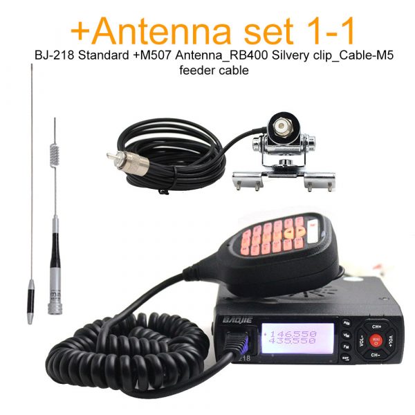 Baojie BJ-218 Mini Mobile Radio 25W Dual Band VHF UHF Walkie Talkie