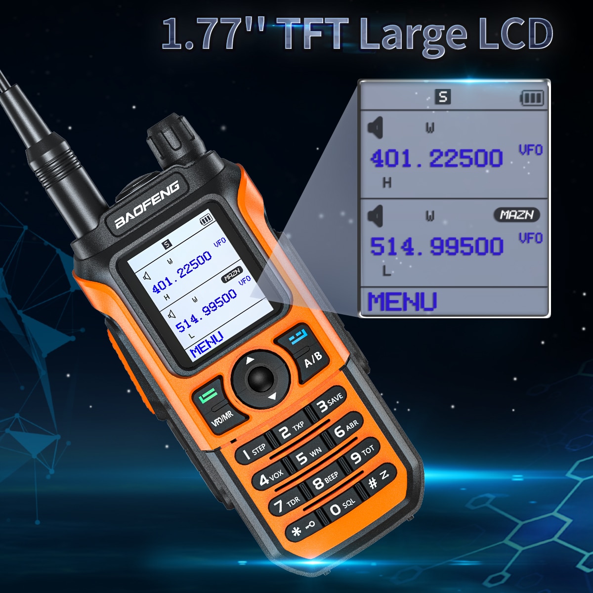 Baofeng UV-25 10W Tri Band Power Walkie Talkie Long Range Type-C Two Way  Radio