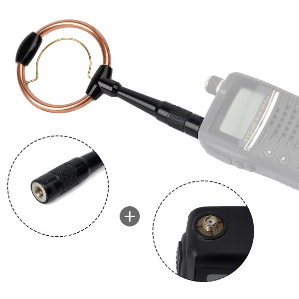 Dual Band SMA Male Stubby Dual-Loop Antenna VHF UHF Ham Radio Antenna 144/430MHZ for TYT MD-380 MD-390 YAESU FT-60R VX-6R - Image 4