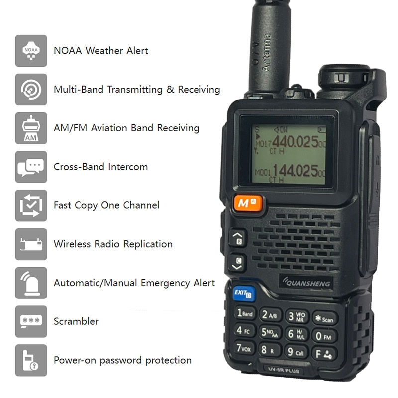 Dual Band Walkie Talkie Baofeng UV5R 8W Version 5W Version - ALAFONE