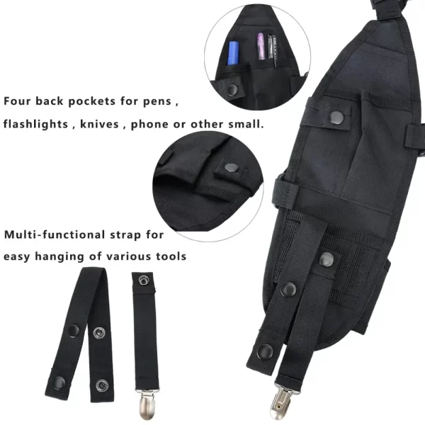 Functional Tactical Pouch Chest Bag Double Shoulder Chest for TYT Baofeng BF-888S UV-5R UV-13 UV-9R PRO Walkie Talkie Radio - Image 2