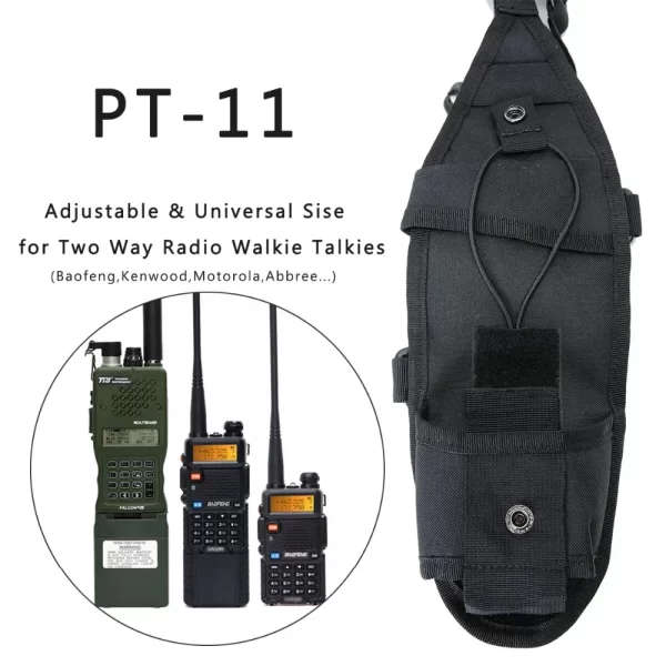 Functional Tactical Pouch Chest Bag Double Shoulder Chest for TYT Baofeng BF-888S UV-5R UV-13 UV-9R PRO Walkie Talkie Radio - Image 3