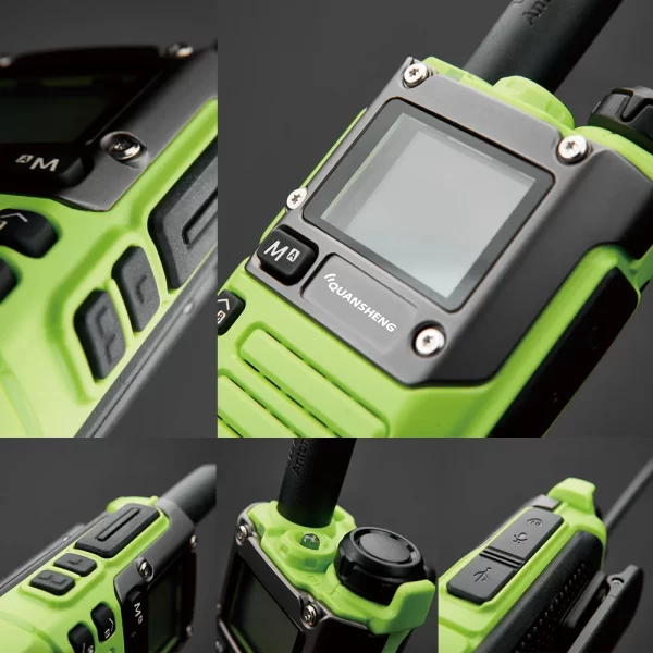 Quansheng UV-K6 Walkie Talkie 5W Green Air Band Type C Charge UHF VHF DTMF FM 50-600MHz NOAA Wireless Frequency Two Way CB Radio - Image 6