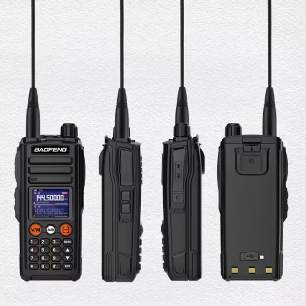 BAOFENG UV-27L Newest Portable Ham Radios Tri-Band 999CH NOAA Type-C Charging - Image 2