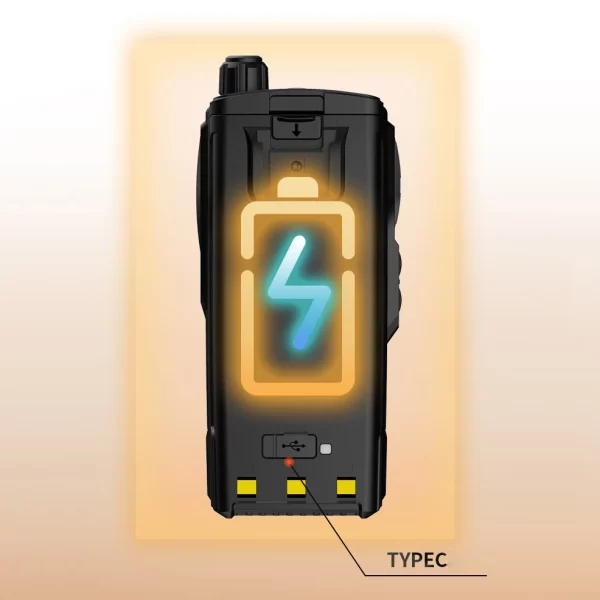 BAOFENG UV-27L Newest Portable Ham Radios Tri-Band 999CH NOAA Type-C Charging - Image 4