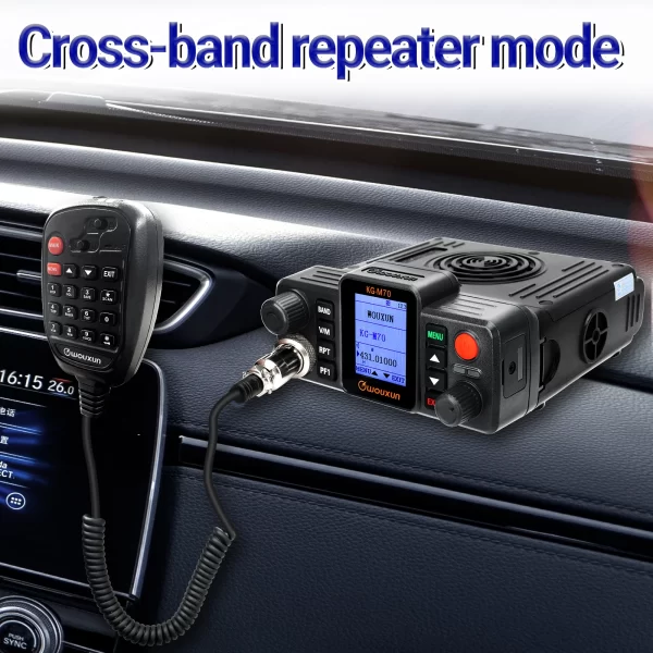 WOUXUN KG-M70 25W Mobile Base Radio UHF/VHF Dual Band 999CH Cross Band Repeater Mode Long Range Car Vehicle Two way Radio - Image 4