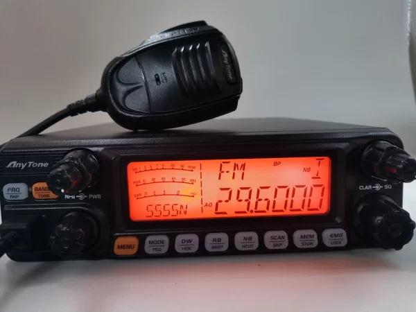 AnyTone AT-5555N II 28.000-29.700MHz 10 Meter Radio 40 Channel AM/FM/SSB/LSB/USB Mode Mobile CB Radio - Image 3