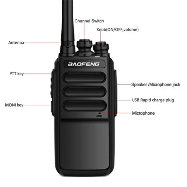Baofeng BF-C3 FRS/PMR Hiking Mini 2 ways Radio - Image 4