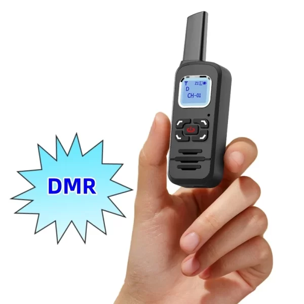 Long Range Single Band Mini DMR Digital/Analog Walkie Talkie Dual Time Slot Ham Radios