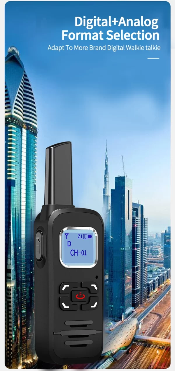 Long Range Single Band Mini DMR Digital/Analog Walkie Talkie Dual Time Slot Ham Radios - Image 5