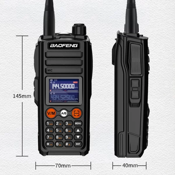 BAOFENG UV-27L Newest Portable Ham Radios Tri-Band 999CH NOAA Type-C Charging - Image 5