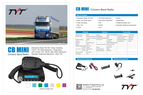 Brand NEW TYT AM FM SSB 27Mhz MINI CB Radio Free Shipping - Image 3