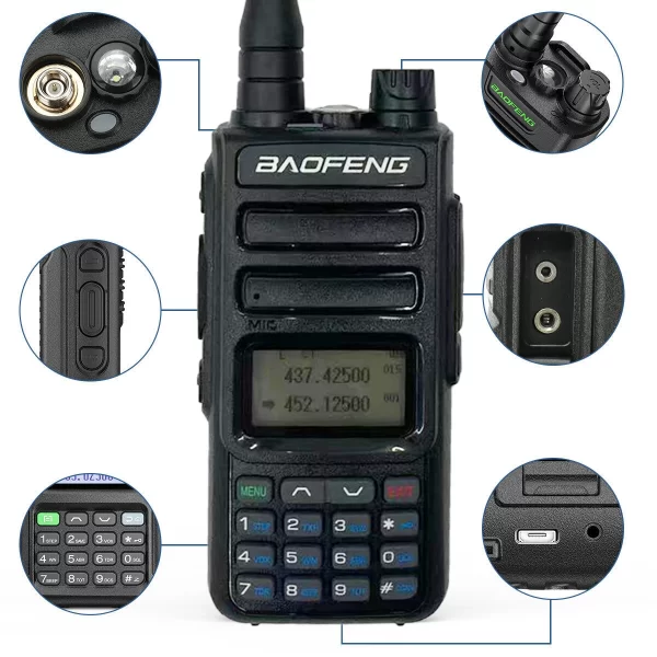 BAOFENG TH-15S Pro Long Range NOAA Dual Band Portable Radio - Image 4