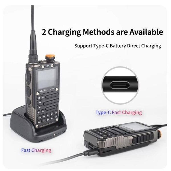 LINTON  LT9100 Dual Band High Power Ultra Wide Frequency 18-630 840-1300MHz Portable 2 ways Radio - Image 4