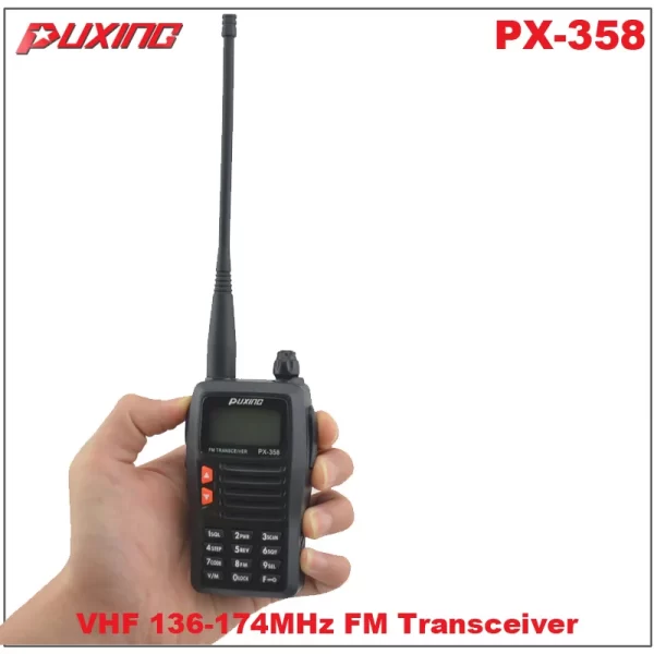 Walkie Talkie Puxing PX-358 VHF 136-174MHz Portable Ham Radio FM Transceiver - Image 2