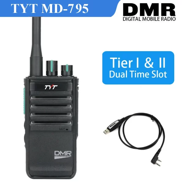 TYT MD-795 DMR Digital Portable Radio UHF 400-470MHz with Voice Encryption 4W/1W Power