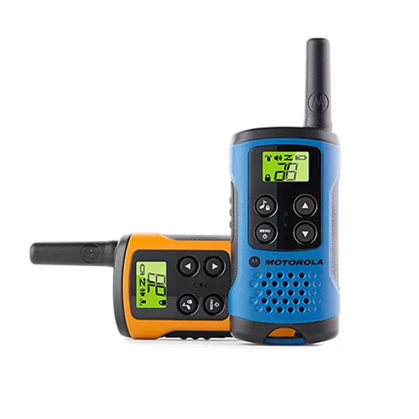 2pcs/pair Motorola TLKR-T40 LCD display 8 channels up to 4 km Range Mini Portable Walkie Talkie
