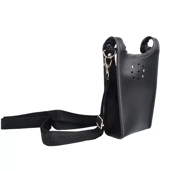 Leather Holster Walkie Talkie Bags case Artificial Carry Pouch with Adjustable Strap for LEIXEN VV-25 NOTE 25W Ham Radio - Image 6