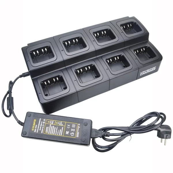 8 Ways Charger Multi Eight Units Charger for Motorola XiR P8268 P8260 DP4800 DP3601 DP3400 DGP4150 P8608 P6600 Series Walkie Talkie PMNN4409