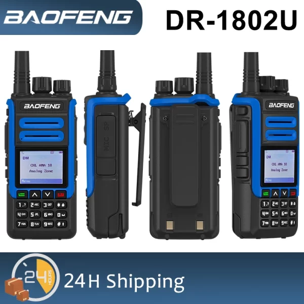 Baofeng DR-1802U DMR Portable Radio Advanced AES256 Encryption 2200mah 1024 Channel UHF 400-470MHZ Long Range Digital Walkie Talkie - Image 2