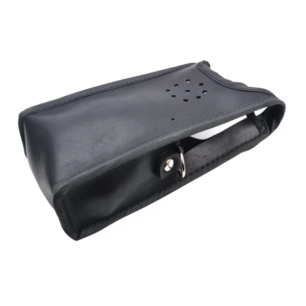 Leather Holster Walkie Talkie Bags case Artificial Carry Pouch with Adjustable Strap for LEIXEN VV-25 NOTE 25W Ham Radio - Image 3