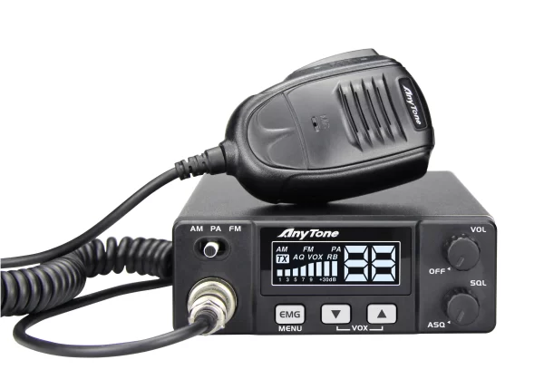 New Anytone AT-505Pro CB Radio 26.965-27.405MHz 4W 40Channels AM/FM/PA Scan Function ASQ/SQ/VOX Mobile Car Radio - Image 2