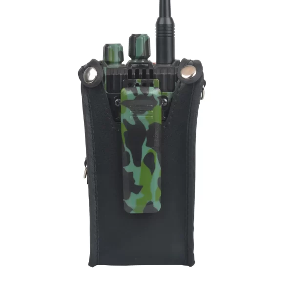 Leather Holster Walkie Talkie Bags case Artificial Carry Pouch with Adjustable Strap for LEIXEN VV-25 NOTE 25W Ham Radio - Image 2