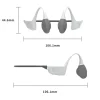 DP6 Bluetooth PTT Bone Conduction Headset 100 meters full duplex intercom earphones for walkie talkie and POC app - Image 6