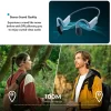 DP6 Bluetooth PTT Bone Conduction Headset 100 meters full duplex intercom earphones for walkie talkie and POC app - Image 4