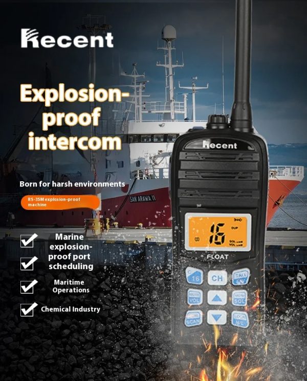 RS-35ME Recent ATEX Explosion-proof Radio Waterproof Floating Marine Handheld Radio