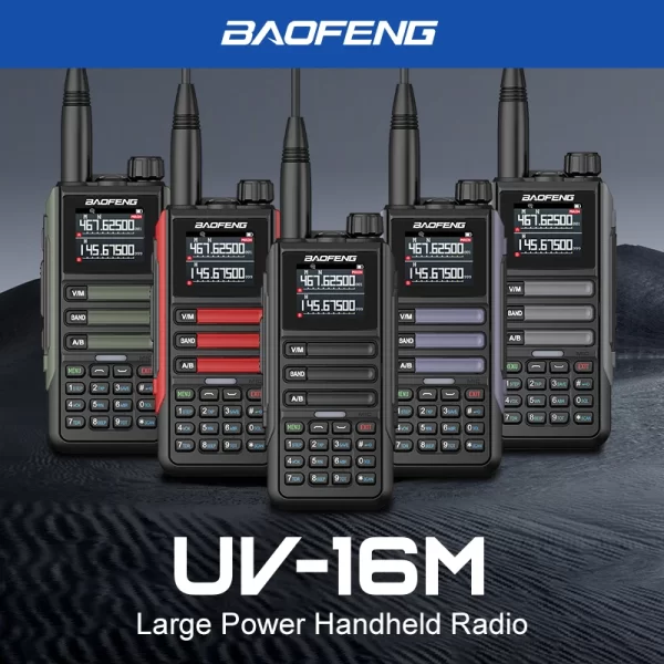 2024 BaoFeng UV-16M Walkie Talkie Baofeng UV16 Max USB-C Charger LCD Display UV16 10KM Long Range FM Dual Band Transceiver 999CH - Image 6