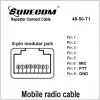 48-50-T1 Repeater Controller Cable for TYT WACCOM MOBILE TH-9000 TH-9000D Mobile Radio Line Work with Surecom Box - Image 2