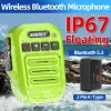 ABBREE Walkie Talkie Bluetooth Wireless Speaker Mic For Baofeng UV-5R UV-5RH UV-21 PRO V2 Quansheng UV-K5 (8) UV-K6 Ham Radio