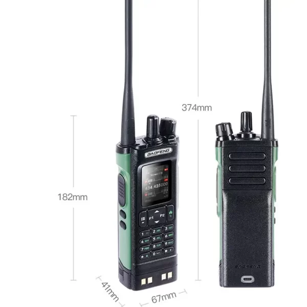 Baofeng UV-32 Multi band AM FM UHF VHF 10W GPS One-Click Frequency Long Range Bluetooth APP read-write frequency - Image 2