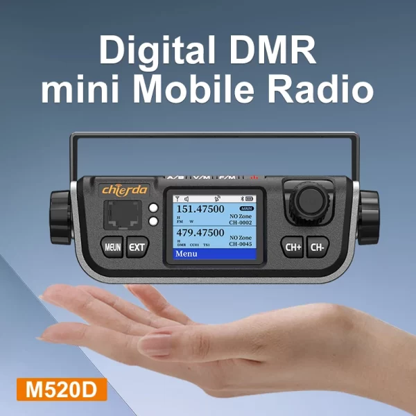 Chierda M520D GPS 25W DMR Digital Car Radio