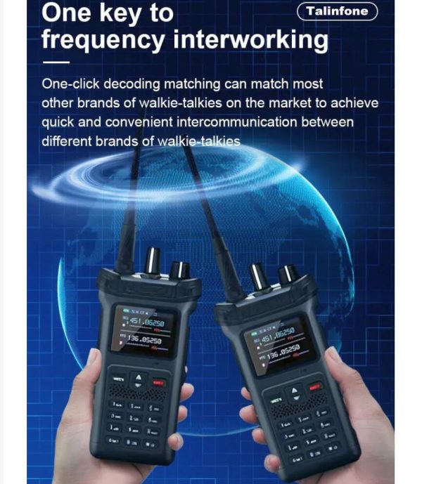 20W Real Walkie Talkie Air Band NOAA One-click replication 6 bands VHF UHF 199CHS 10800 Battery - Image 5
