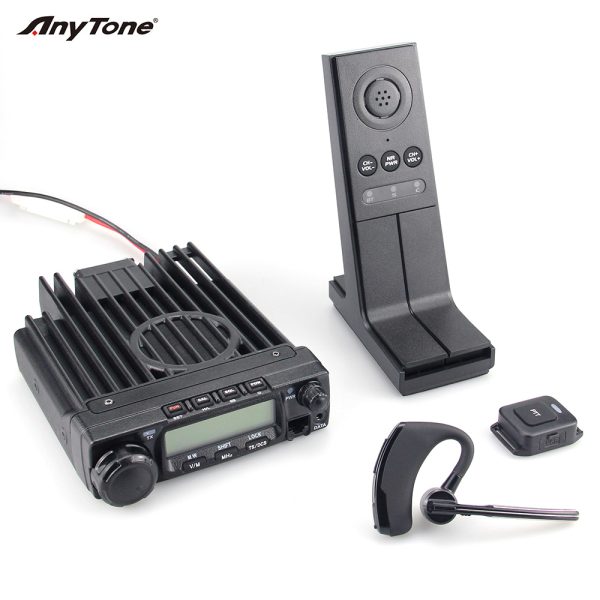 Anytone AT-588Max Mobile Radio 70W Dual Band Bluetooth Connectivity Air Band NRC 512 Channels