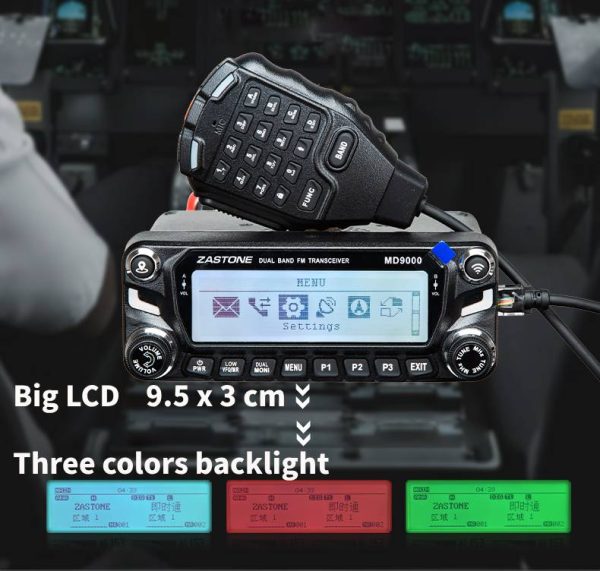 Zastone MD9000 upgraded NEW 50W Dual Band DMR Car Radio Digital Mobile FM Transceiver AES256 Bluetooth APRS GPS  - Image 2