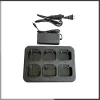 Six-Way Charger Quansheng UV-K6 Walkie Talkie UV-K5 Battery Multi Rapid Charger Desktop For UV-5RPlus UV-K(58) Ham Two Way Radio - Image 2