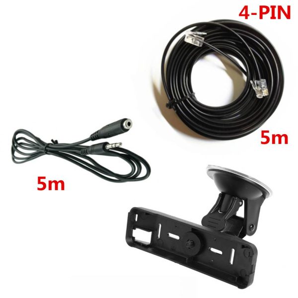Panel Mount Holder + Panels Separate Cable Extension Line+External audio Extended line，for YAESU FT-100D FTM-100DR Walkie Talkie - Image 3
