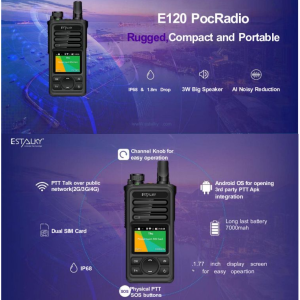 Estalky E120 LTE 4G handheld push to talk Poc Radio