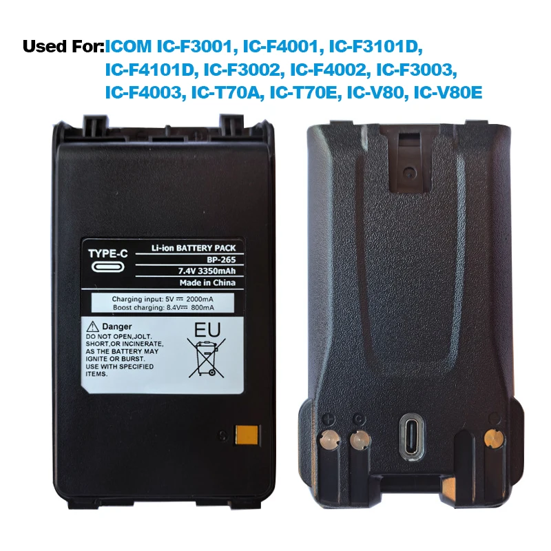 5 Batterie Vhbw Per Radio Icom IC-T3H, IC-F4GT, IC-V81, IC-V82, IC-U82, IC-V8 – 2000mAh NiMH