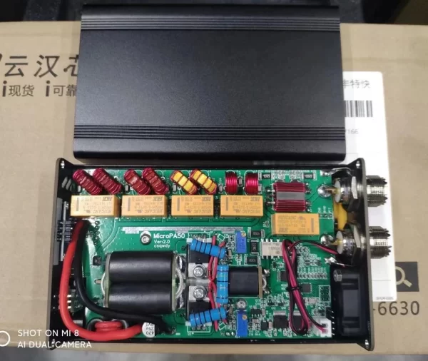 New Micro PA50+ (PA50 Plus) 50W 3.5MHz-28.5MHz 1.3inch OLED Screen Intelligent Shortwave HF Power Amplifier SWR Meter LPF Filter - Image 3