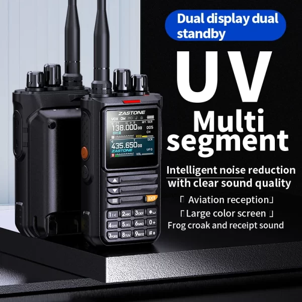 ZASTONE M8 10W Amateur Portable Radio AM Air Aviation Band High Power Walkie-Talkie APP programming noise - Image 3
