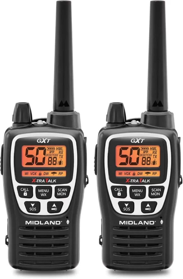 2pcs/lot Midland GXT3000 GMRS Portable Radio Free Shipping