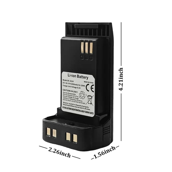 Baofeng DM-32 UV-32 Spare Battery 2200mAh BC-32UV Batteries For DMR DM-32 / DM-32UV / UV-32 - Image 5