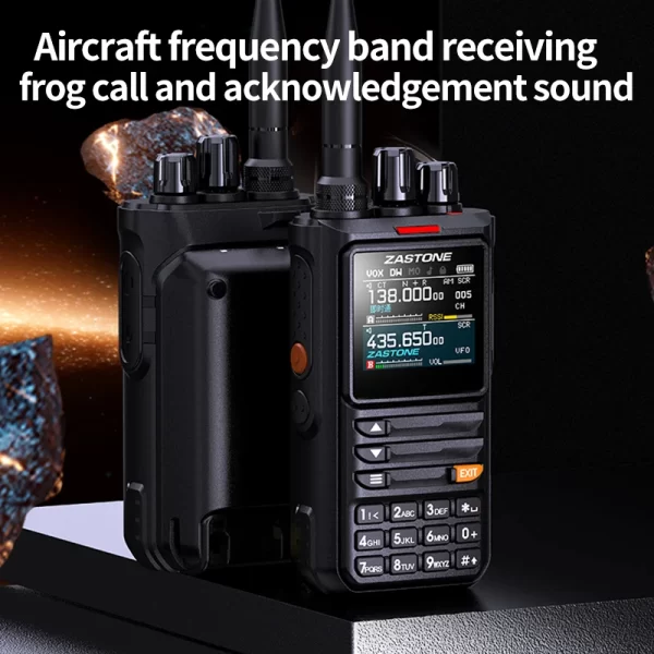 ZASTONE M8 10W Amateur Portable Radio AM Air Aviation Band High Power Walkie-Talkie APP programming noise - Image 5