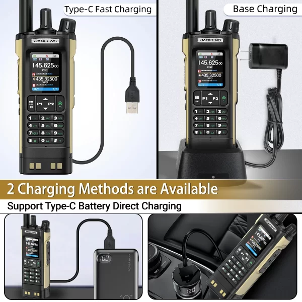 New BAOFENG UV-32 GPS Walkie Talkie Bluetooth Phone APP Programming 1000CH Multi Band Type-C Long Range Upgraded UV-5R Ham Radio - Image 5