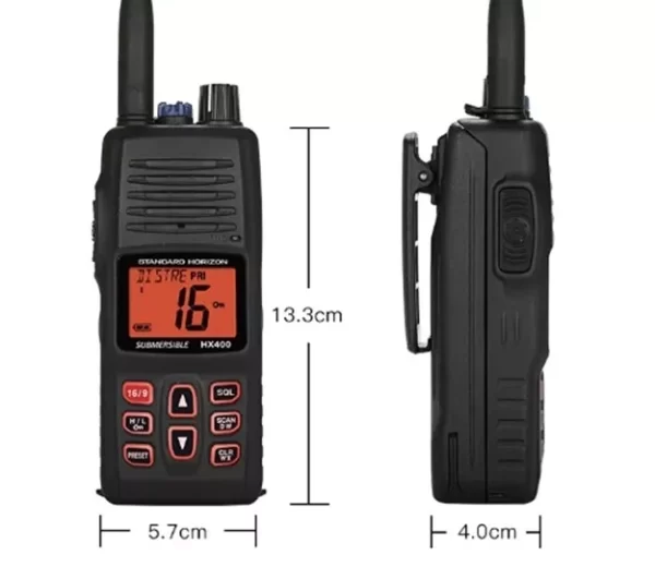 Standard Horizon HX400IS Intrinsically Safe 5W Handheld VHF Radio - Image 3